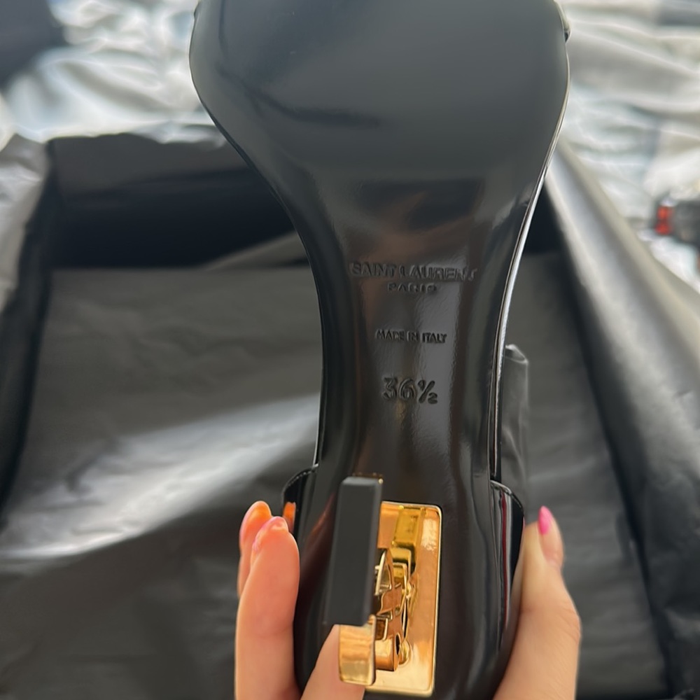 Saint Laurent Opyum 85 Patent Sandal size 36 1/2 (6.5 US) - Picture 7 of 9